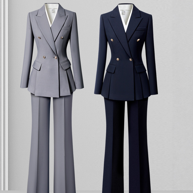 Professional Women's Suit Set for Spring and Autumn 2026, New Style, Elegant and Slim-Fit, Suitable for Office Work and Commuting, Manager Formal Wear, Work Uniform