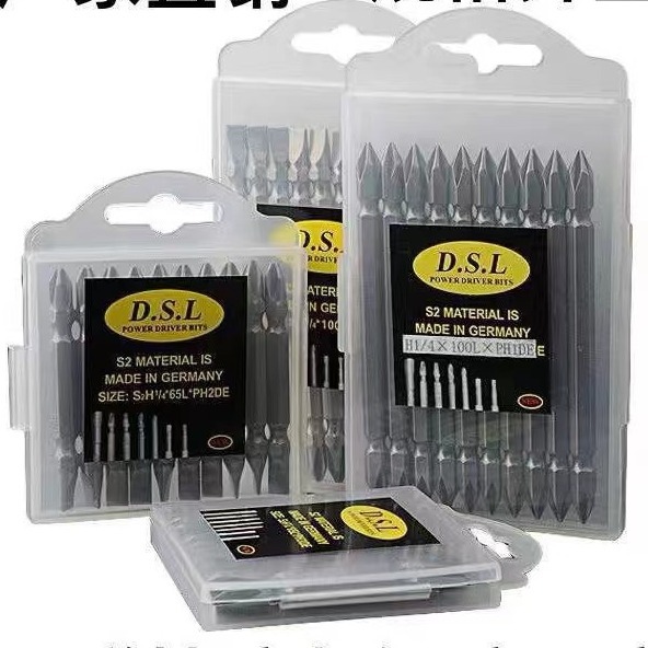 Fuente fabricante DSL Alemania S2 acero de doble cabeza destornillador boquilla de doble propósito destornillador cabeza Cruz destornillador cabeza destornillador boquilla