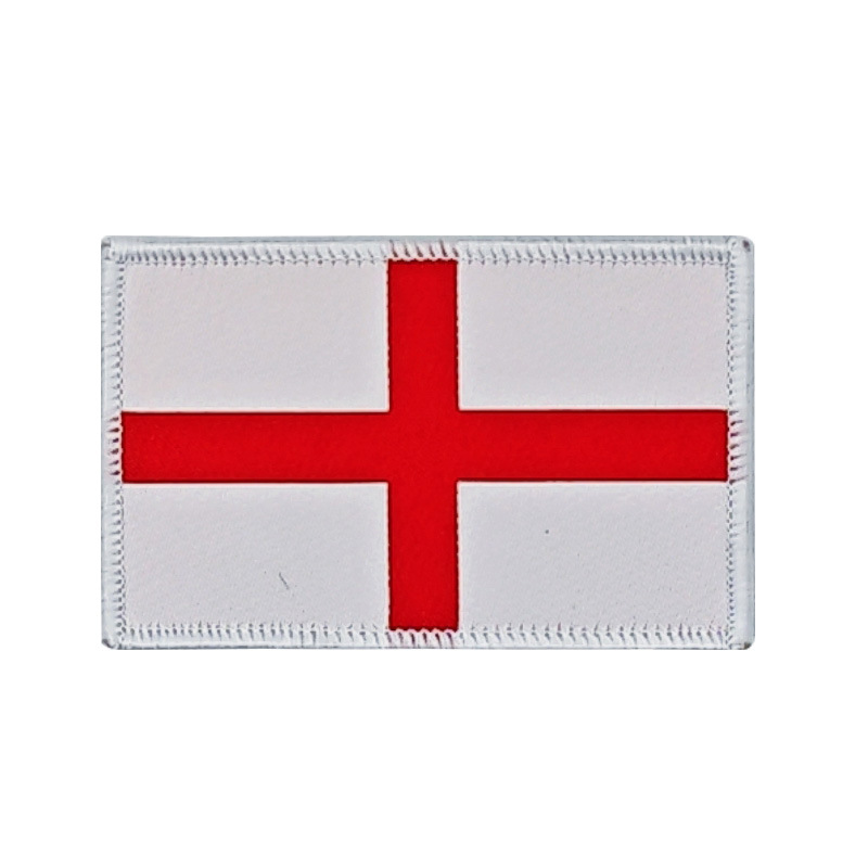 Bandera tejida Velcro sello bandera parche ropa mochila accesorios pegatinas de tela en stock suministro