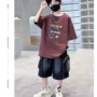 新款男孩男童短袖两件套