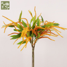 高档3叉鼠尾草仿真花 假花婚庆室内插花 北欧软胶仿真鼠尾草装饰