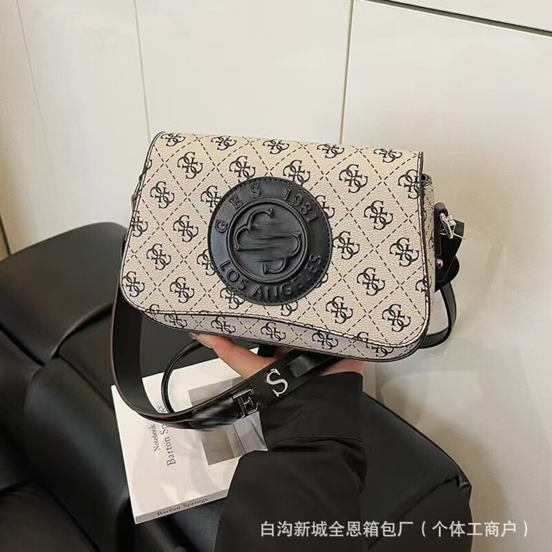 欧美爆款小众高级感女包潮25新款跨境外贸百搭印花复古单肩斜挎包|undefined