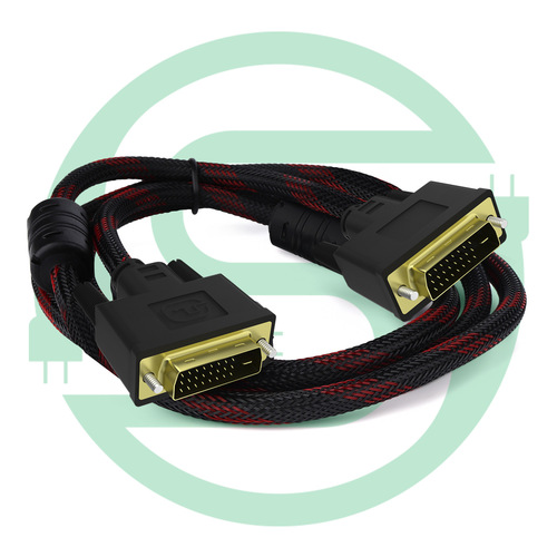 DVI cable manufacturer: DVI cable with network double ring gold-plated head 1.5 meters high-definition video connection cable 24+1DVI cable