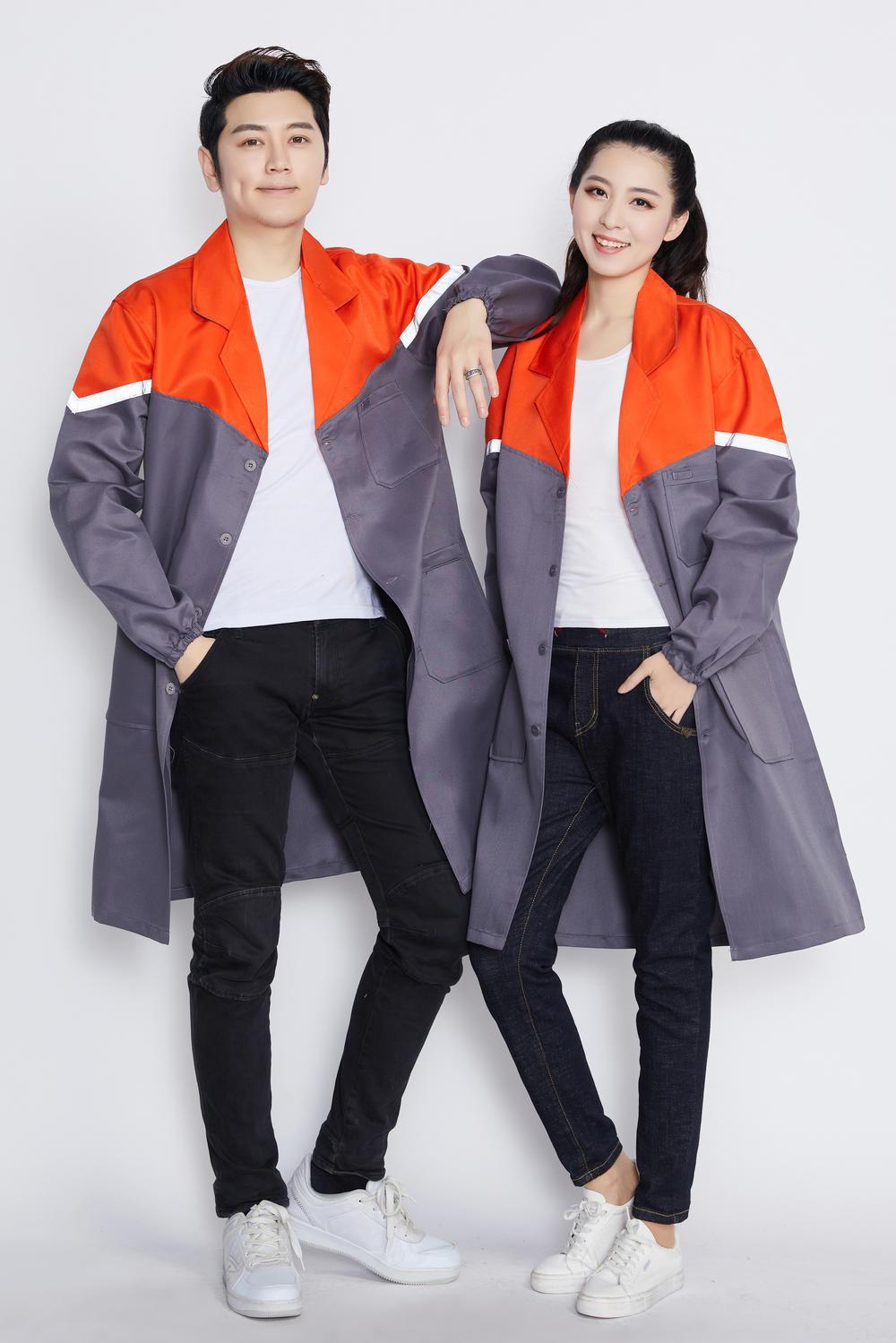 Gray and orange [thick color matching reflective strips] / Small size 45kg --- 65kg