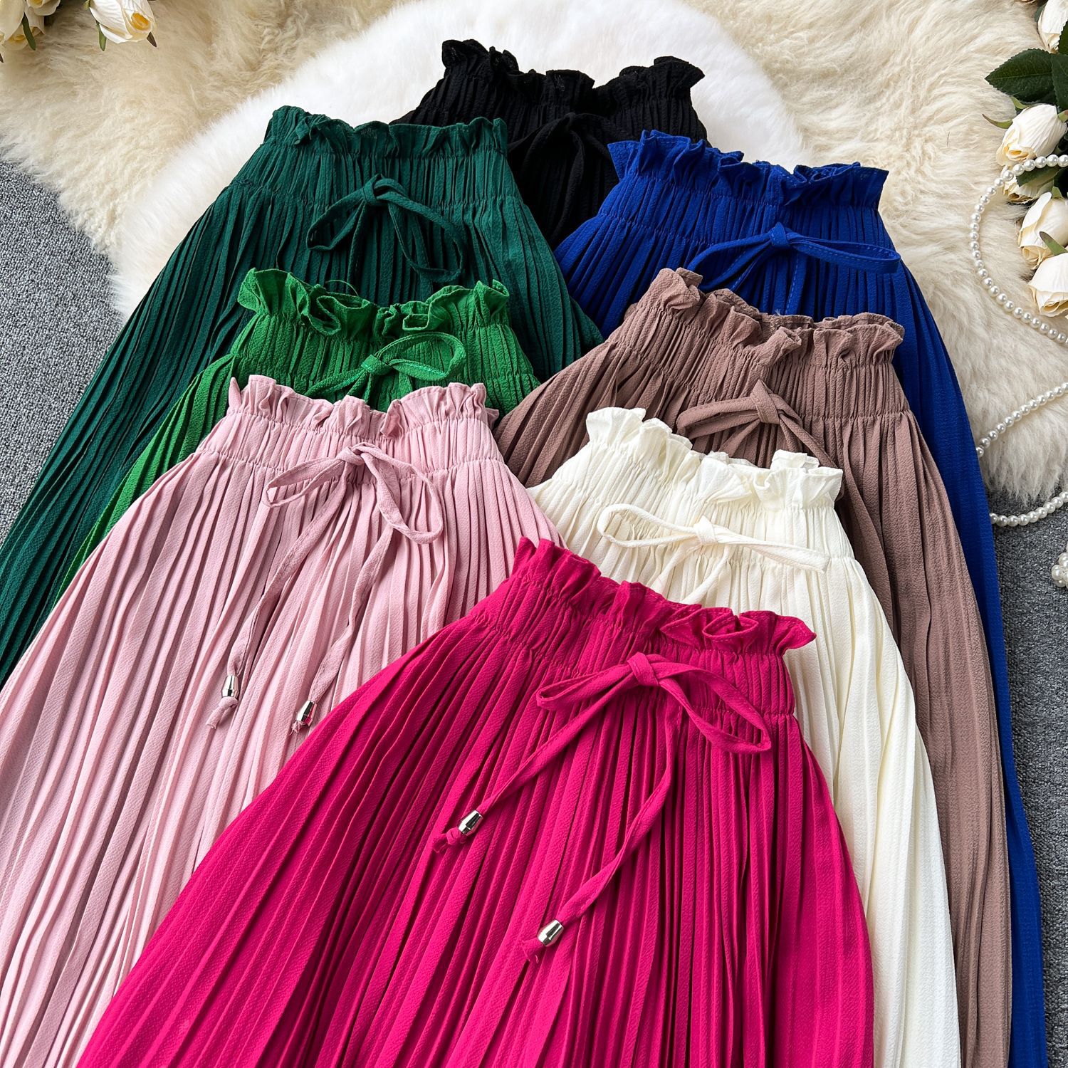 Women's Daily Casual Stripe Full Length Pleated Casual Pants display picture 2