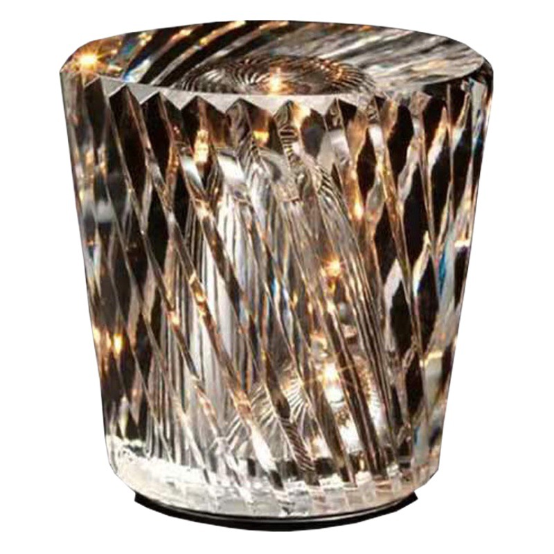 Transfronteriza de Cristal de Diamante lámpara de mesa recargable claro bar KTV bar faro lámpara de la vela de escritorio de noche regalo creativo