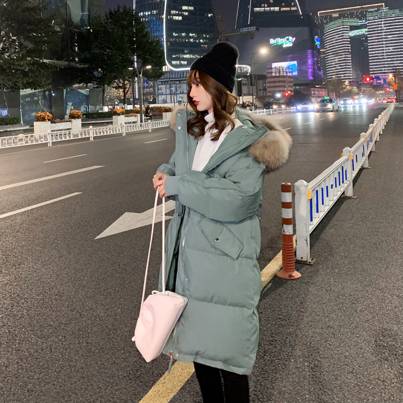 연두색 (모피 칼라 분리 가능)