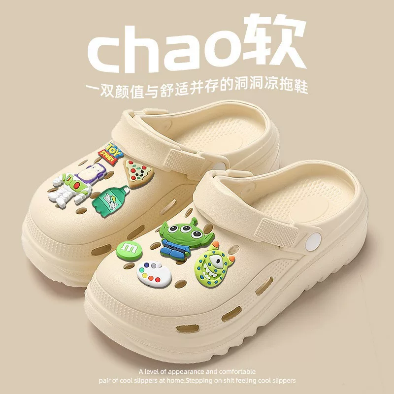 Удобные туфли-сланцы в clog-стиле для женщин, дышащая подошва, нескользящие, лето 2024, размеры 36–45