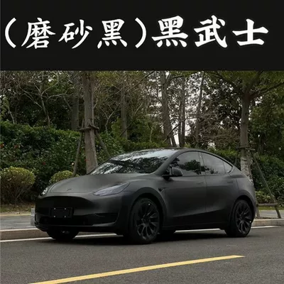 Black Warrior Matte Black Car: Auto Color Change Film
