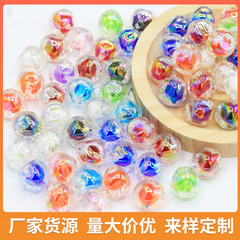 アクリル16mm珠中珠無花果直孔ビーズDIY手作り携帯電話チェーン車掛け服装靴バッグ部品