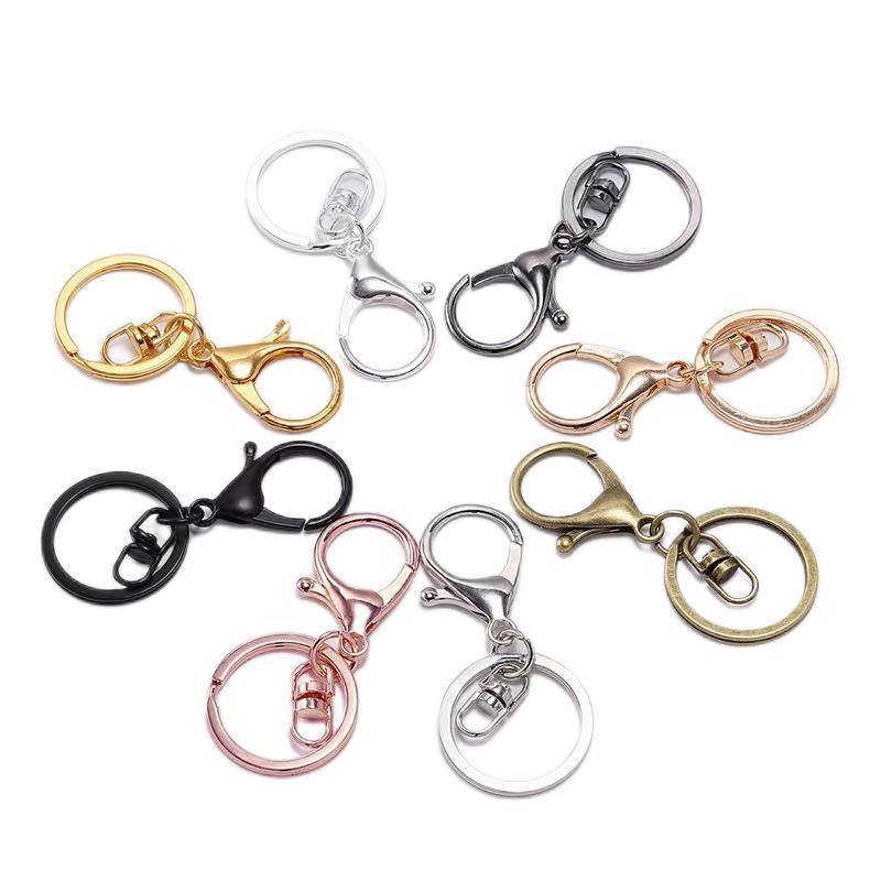 Llaveros galvanizados, cierres de langosta resistentes, accesorios de cadena en forma de 8 image 6