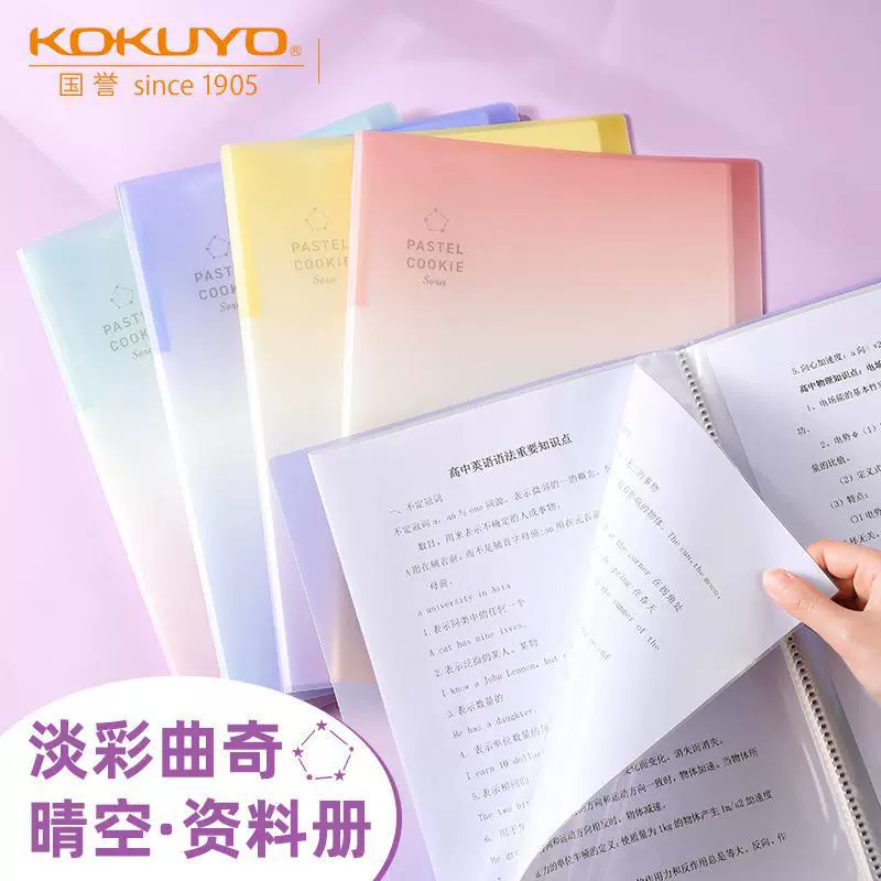 Япония KOKUYO, книга данных, A4 прозрачные страницы, 40 листов, подготовка к обследованию при беременности