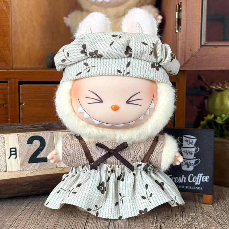 Labubuの子供服に適しています。布の服は17cm一二三代のセットの小さいアクセサリーに座っています。|undefined