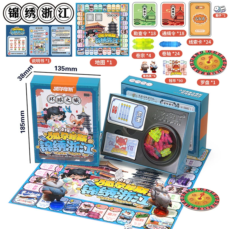 Монополия «World tour» (Хуэрмос), карточная настольная игра «Путешествие в Китай», комплект, делюксовое издание
