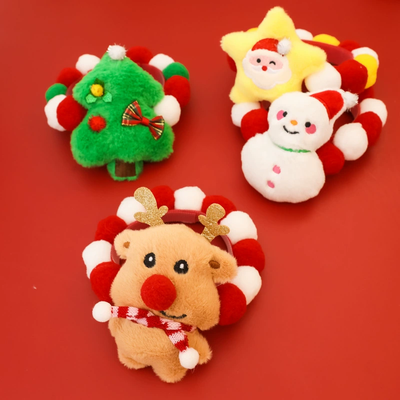 Большие шерстяные шарики Рождественские шерстяные шарики домашние животные ошейники собаки кошки праздничные украшения