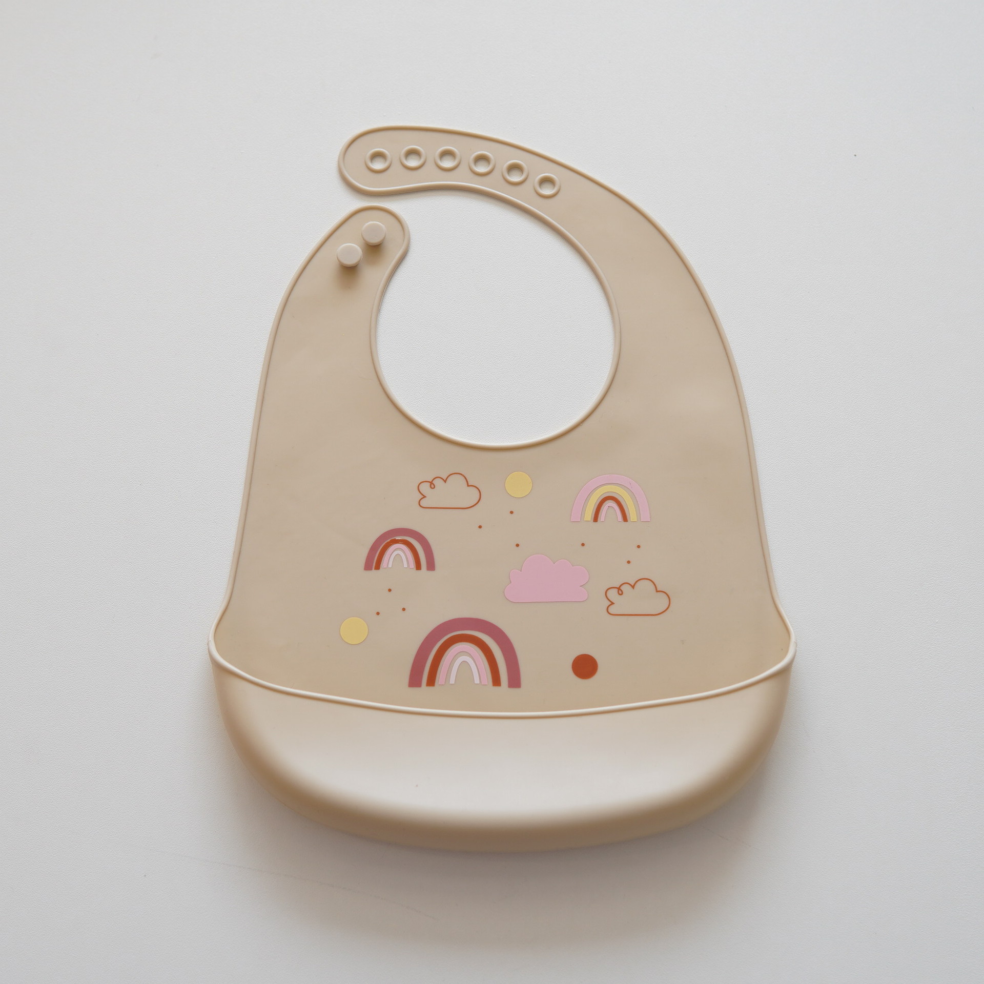 무지개 구름 얇은 턱받이