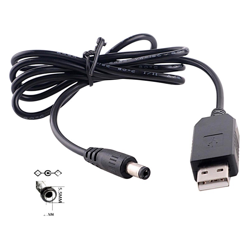 Línea de impulso de potencia USB 5V a DC9 V/12V línea de convertidor de impulso con 8DC cabeza multi-función de línea de transferencia