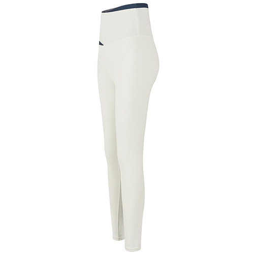 High-waisted tummy-tightening butt-lifting fitness pants that can be worn outside, breathable and shaping nude-feeling color-blocked sports yoga quick-drying pants