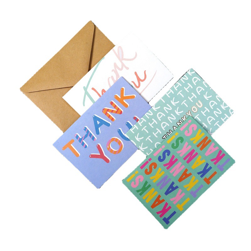 Ventas directas de la fábrica Día del maestro personal de la empresa gracias tarjeta de felicitación mensaje comercial tarjeta de felicitación simple pequeña tarjeta de felicitación al por mayor