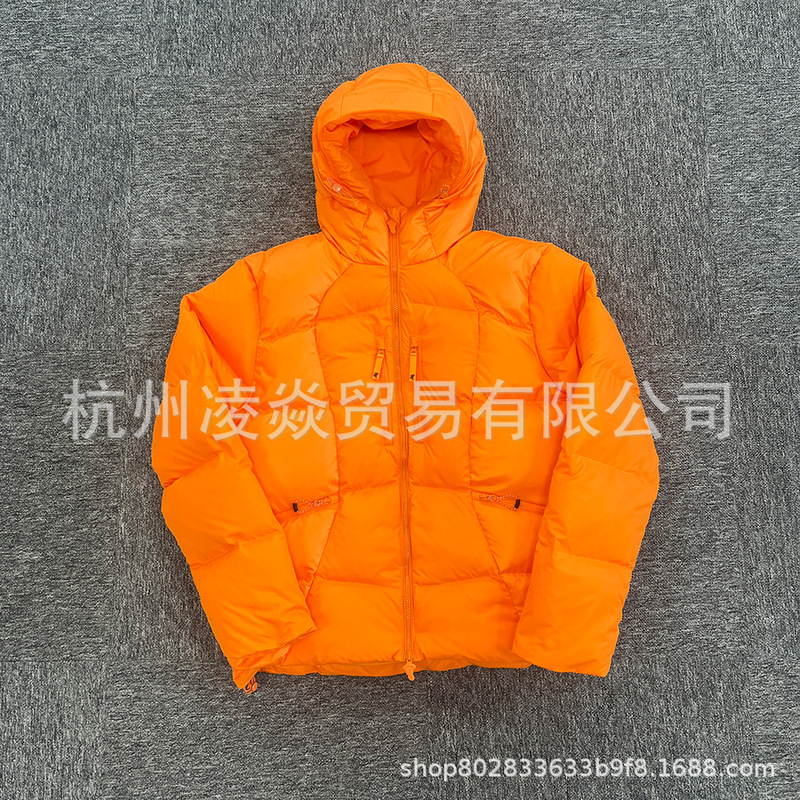 Synaworld Drill down Jacket Syna World American Trendy High Street Autumn and Winter Couple Style White Duck down Thickeneded