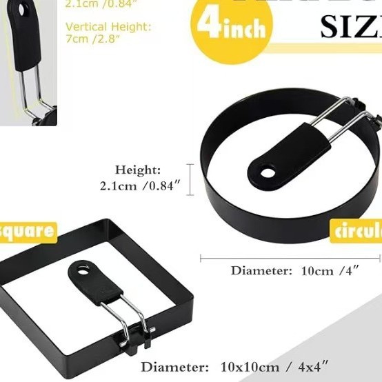 Tortilla redonda de silicona mango antiadherente tortilla anillo tortilla molde modelo pastel molde herramienta para hornear