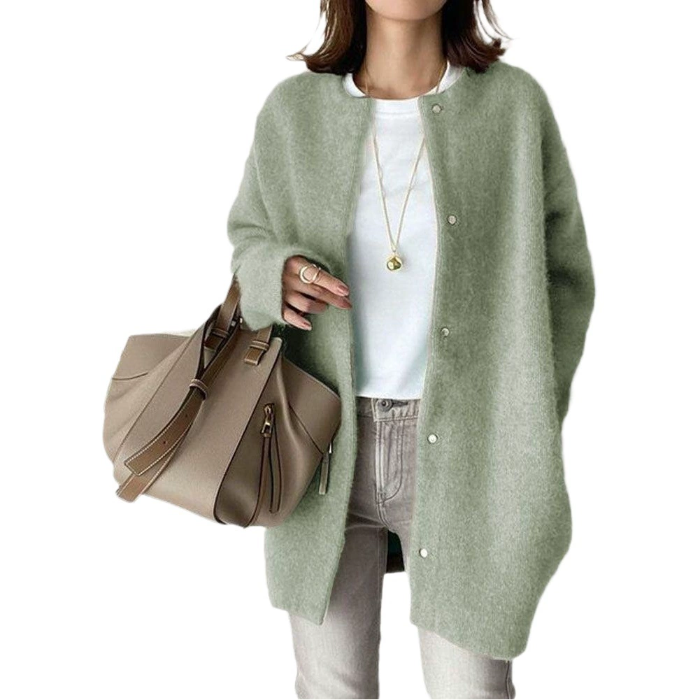 9 цветов в наличии, новинка осени 2025: ультрамягкая вязаная куртка с эффектом стройности, дизайнерская свободная куртка для женщин