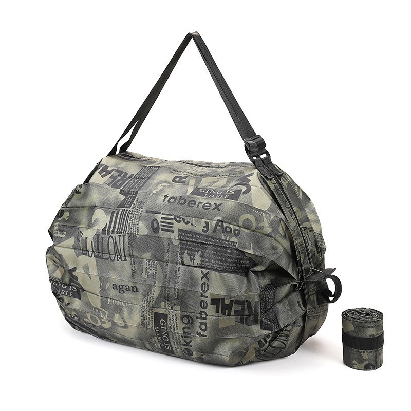Fábrica de gran capacidad plegable bolsa de compras plisada camuflaje multicolor Oxford tela de almacenamiento portátil protección del medio ambiente bolso