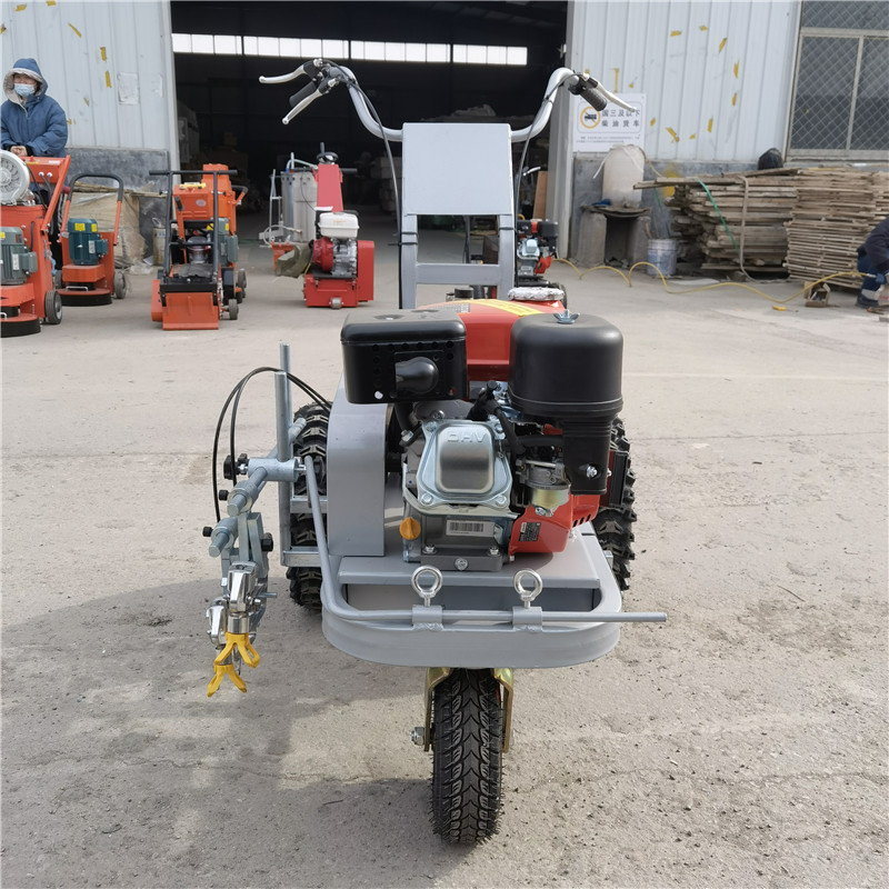 手推冷喷划线机 小区 沥青道路画线机 工厂车间 地下停车场划线机