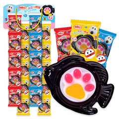 Fry eggs, rice cakes, and fish with a golden rice pan, DIY cute cat claw gummies, popular children's snacks for wholesale sale.