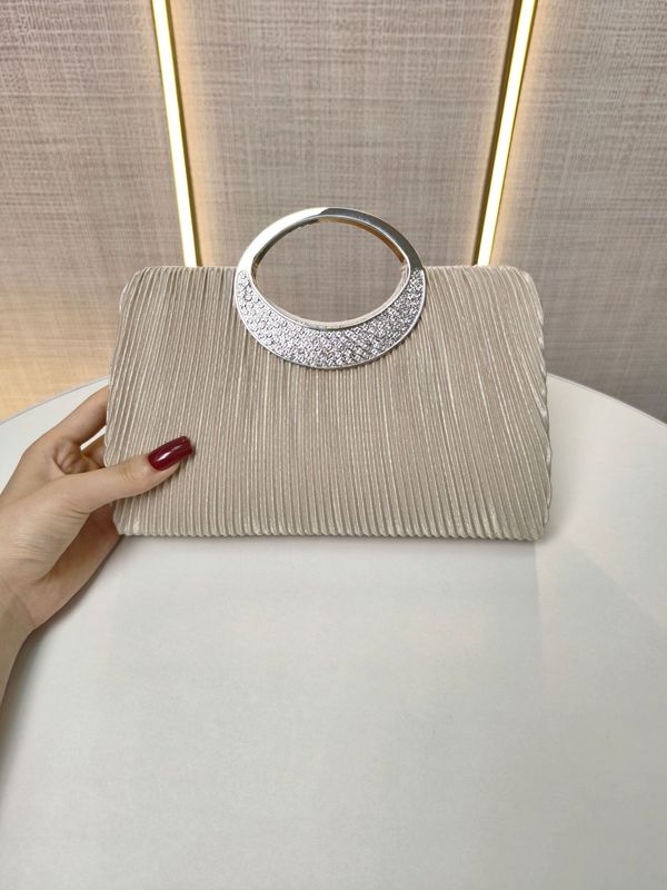 クロスボーダー新しいプリーツイブニングバッグリングハンドバッグラインストーン宴会クラッチバッグ結婚式チャイナドレスイブニングバッグ女性用|undefined