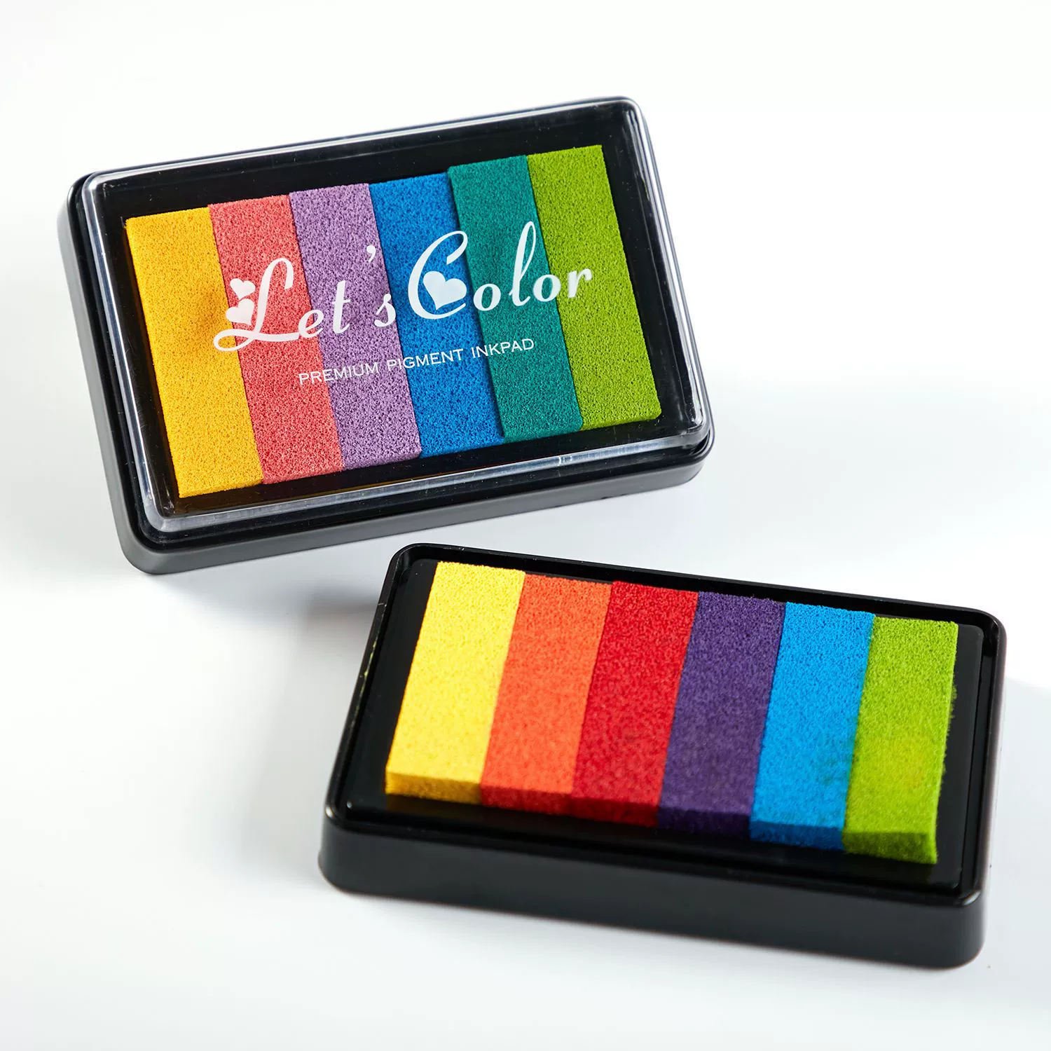 Seal, rainbow eraser, ink pad handmade, gradient, DIY, color