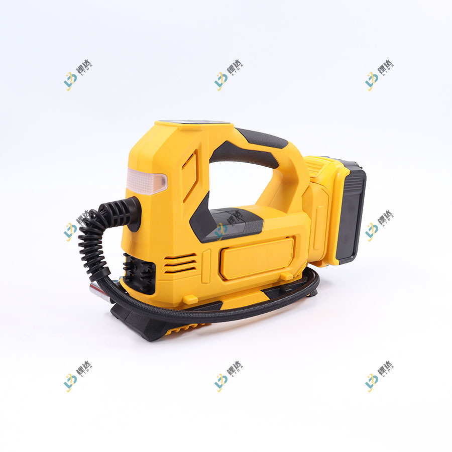 Bomba de inflado montada en el vehículo de mano transfronteriza tipo Muchian, bomba de inflado portátil con iluminación ajustable y luz de viento ajustable