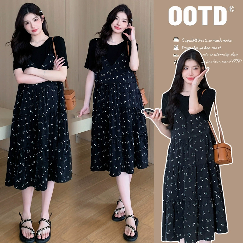 Summer set for pregnant, dress, loose fit