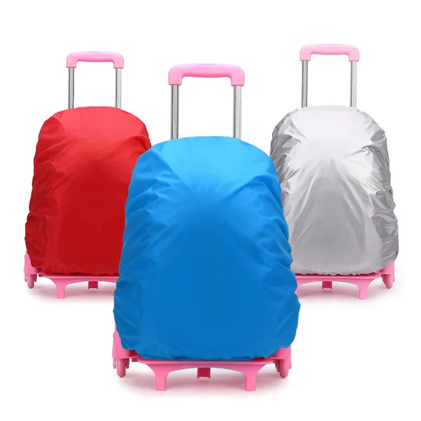 Factory wholesale school bag rain cover Primary School student trolley school bag rain cover mountaineering bag waterproof cover backpack rain bag