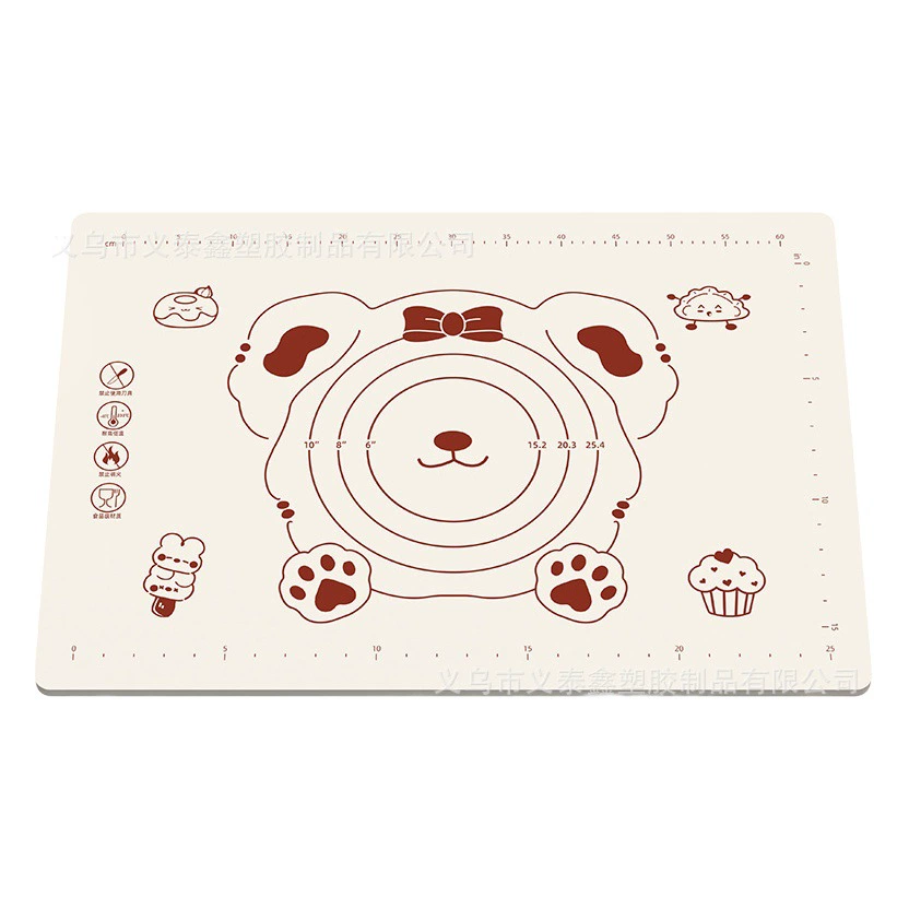 Силиконовый замесительный коврик Бытовой пищевой утолщенный очень большой коврик, устойчивый к высоким температурам, мультфильм и коврик, катящийся коврик