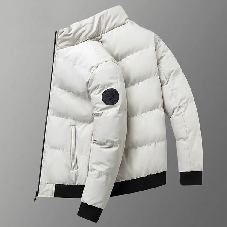 Marca chaqueta acolchada de algodón de plumas chaqueta acolchada de algodón de cuello alto cálido de invierno para hombres nueva chaqueta acolchada a prueba de frío acolchada casual