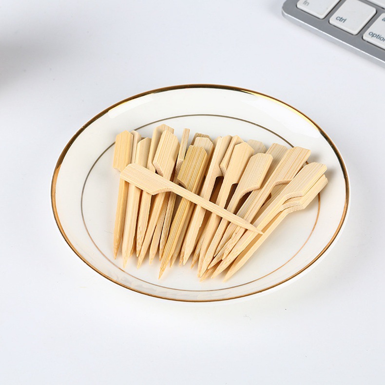 Nuevo hierro pinchos 7 ~ 25cm sin costura desechable barbacoa Kwantung hervida palo de bambú plano picante caliente barbacoa palo de bambú