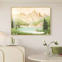 日照金山装饰画山水风景挂画适合年轻人餐厅画新款寓意好新居壁画