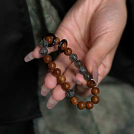 正宗精品高抛文玩库克手串圆珠光珠菩提单圈手串念珠佛珠男文玩手
