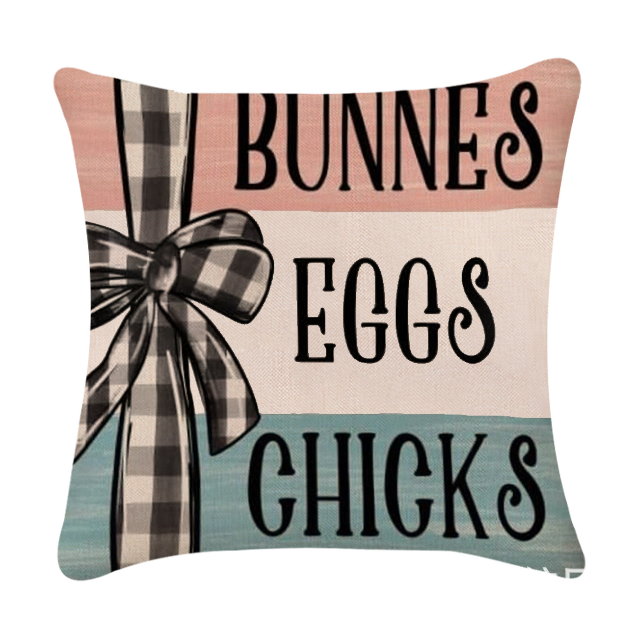 Easter Simple Style Rabbit Letter Linen Pillow Cases Couch & Sofa Decor display picture 17