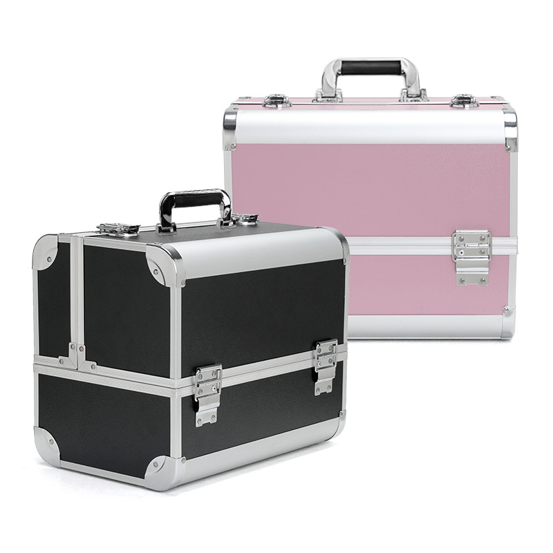 Caja de herramientas de bordado, maquillaje de gran capacidad, maquillaje profesional, maleta especial para pestañas, belleza, manicuras, tatuajes de cejas