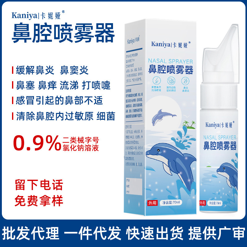 Class Ii Nasal Spray for Rhinitis, Sinusitis, Nasal Congestion, Runny Nose, and Sneezing - 0.9% Sodium Chloride Solution Nasal Spray