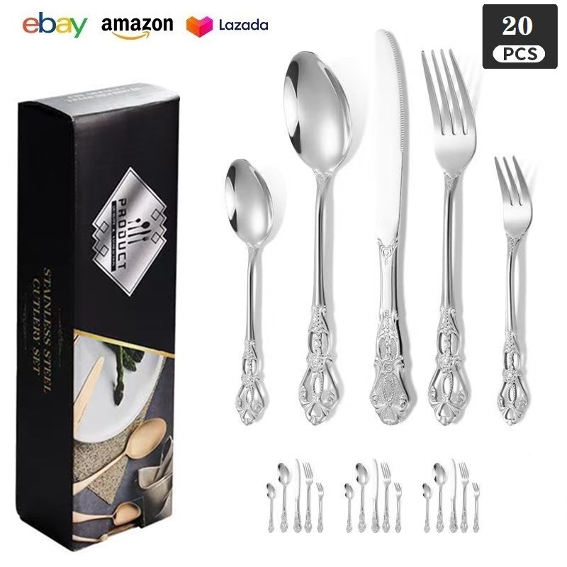 실버【20PCS】작은 색상 상자
