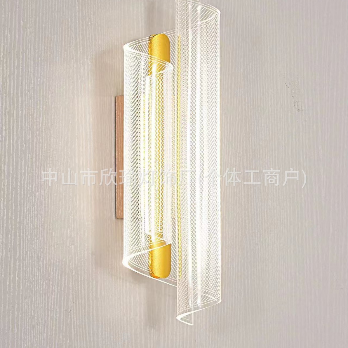 Luz de cabezal de cama moderna y minimalista nórdica lujosa creativa sala de estar TV pared de fondo estudio dormitorio acrílico lámpara de pared