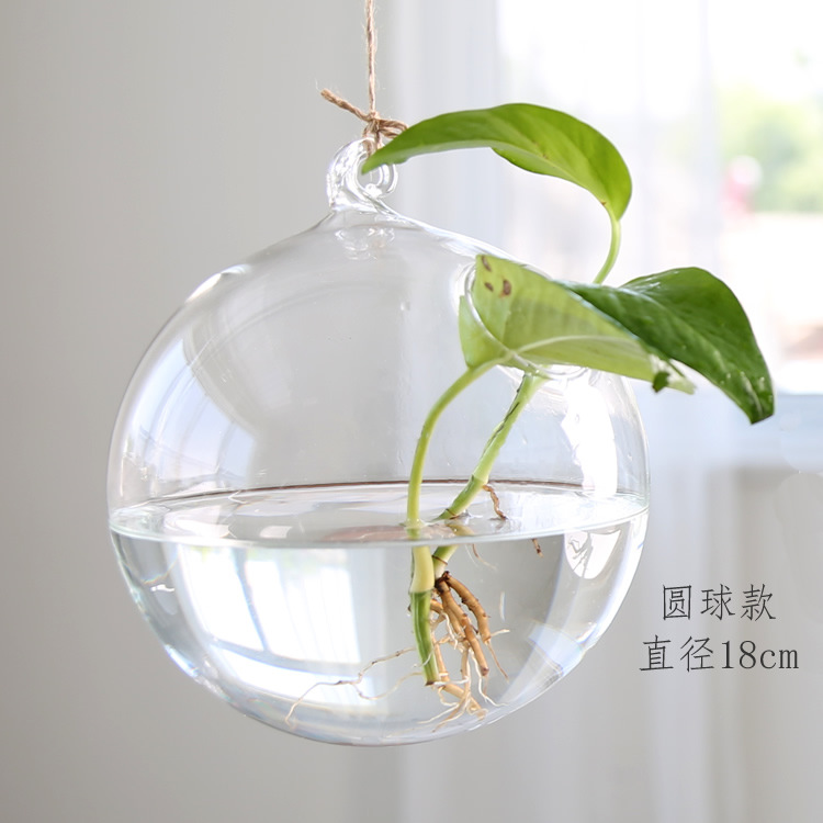 Creativo colgante pecera hidropónico de cristal botella decoraciones la boda artesanías caseras creativas