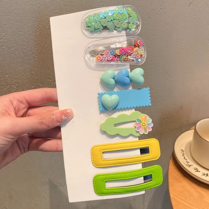 Pinzas de pelo coloridas para mujer, pinzas para flequillo lateral, nuevos accesorios para el cabello 2025, pinzas BB.