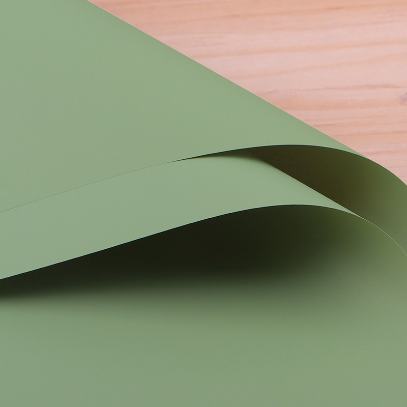 Papel de Regalo de Flores de Papel Ouya de Dos Colores, Material Plástico Impermeable, Papel de Envolver Ramos de Flores, Estilo Coreano, Primer Amor, Papel de Color Puro Especial