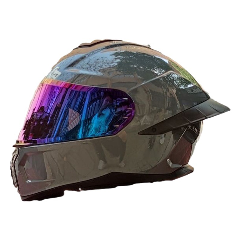 ORZ nuevo casco de motocicleta 3C casco completo de motocicleta para hombres y mujeres cuatro estaciones corriendo casco cola grande pareja Bluetooth