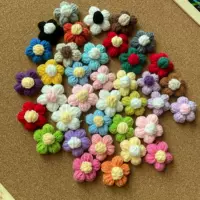 Новинка 3.5cm года, осенне-зимняя молочная хлопковая пышная шерстяная одежда с цветочным принтом, милая одежда из молочного хлопка, тканевые аксессуары