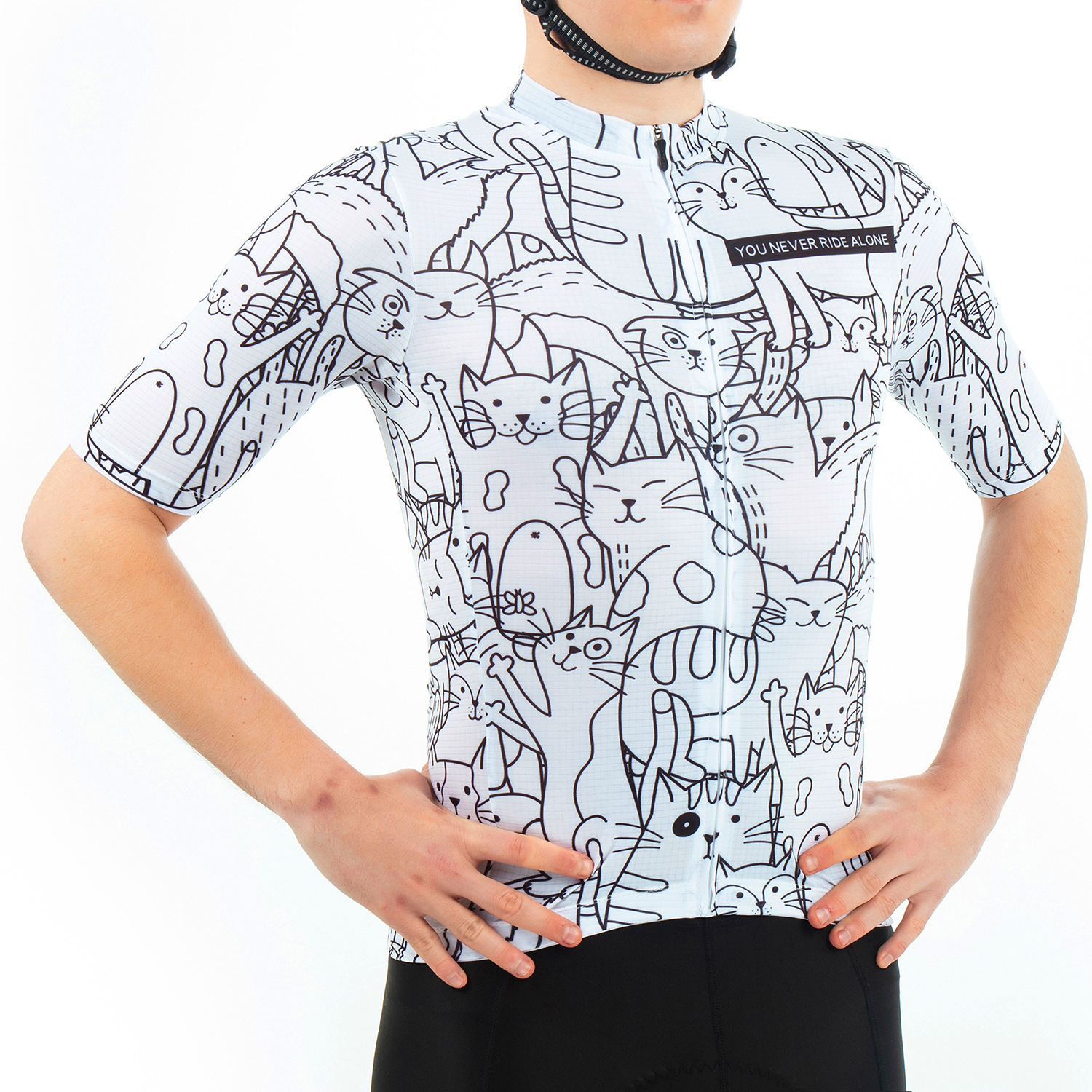 Fualrny Short-sleeved Cycling Suit Spring and Summer Professional Road Bike Cycling Top Men's Short-sleeved Cycling Sportswear